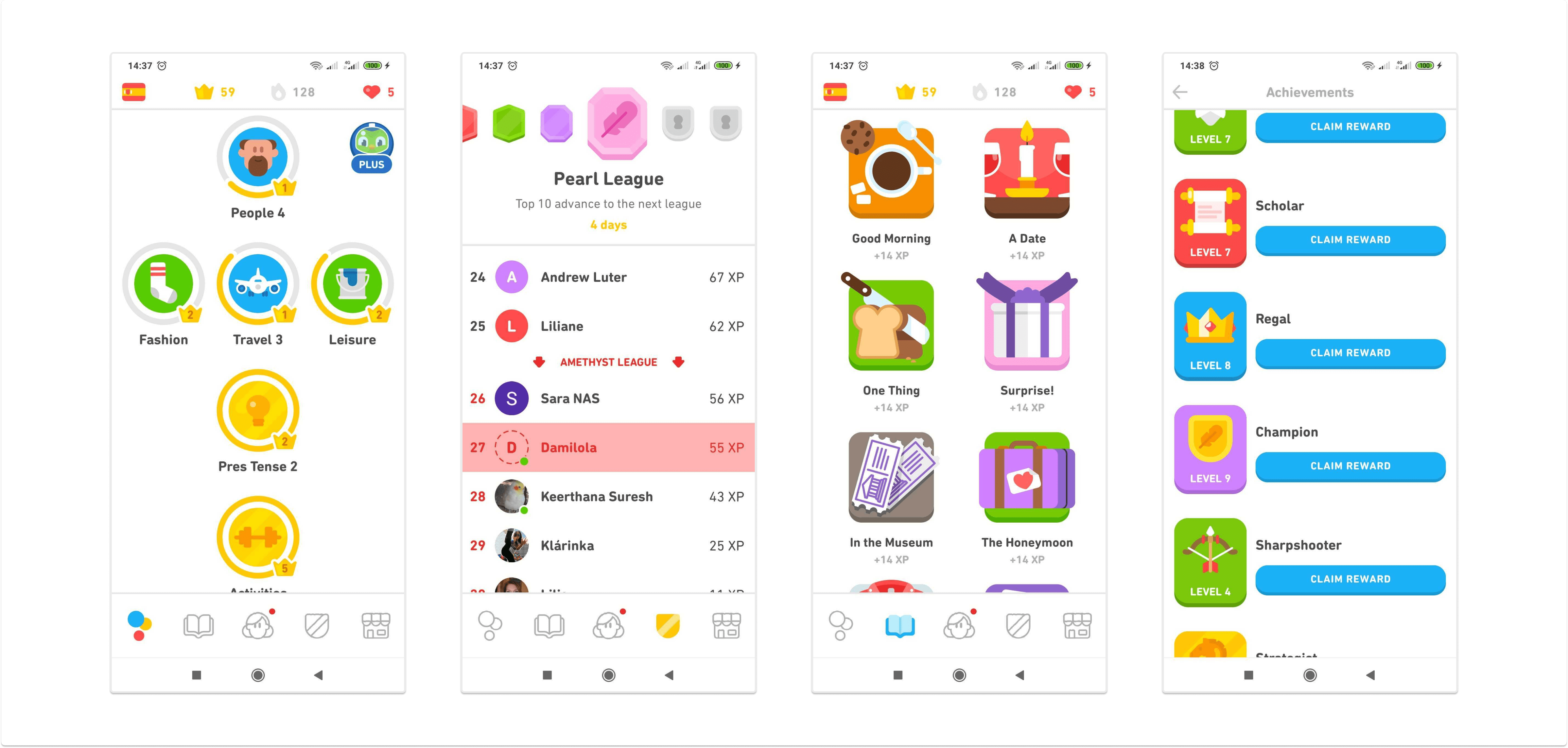 Duolingo mobile app